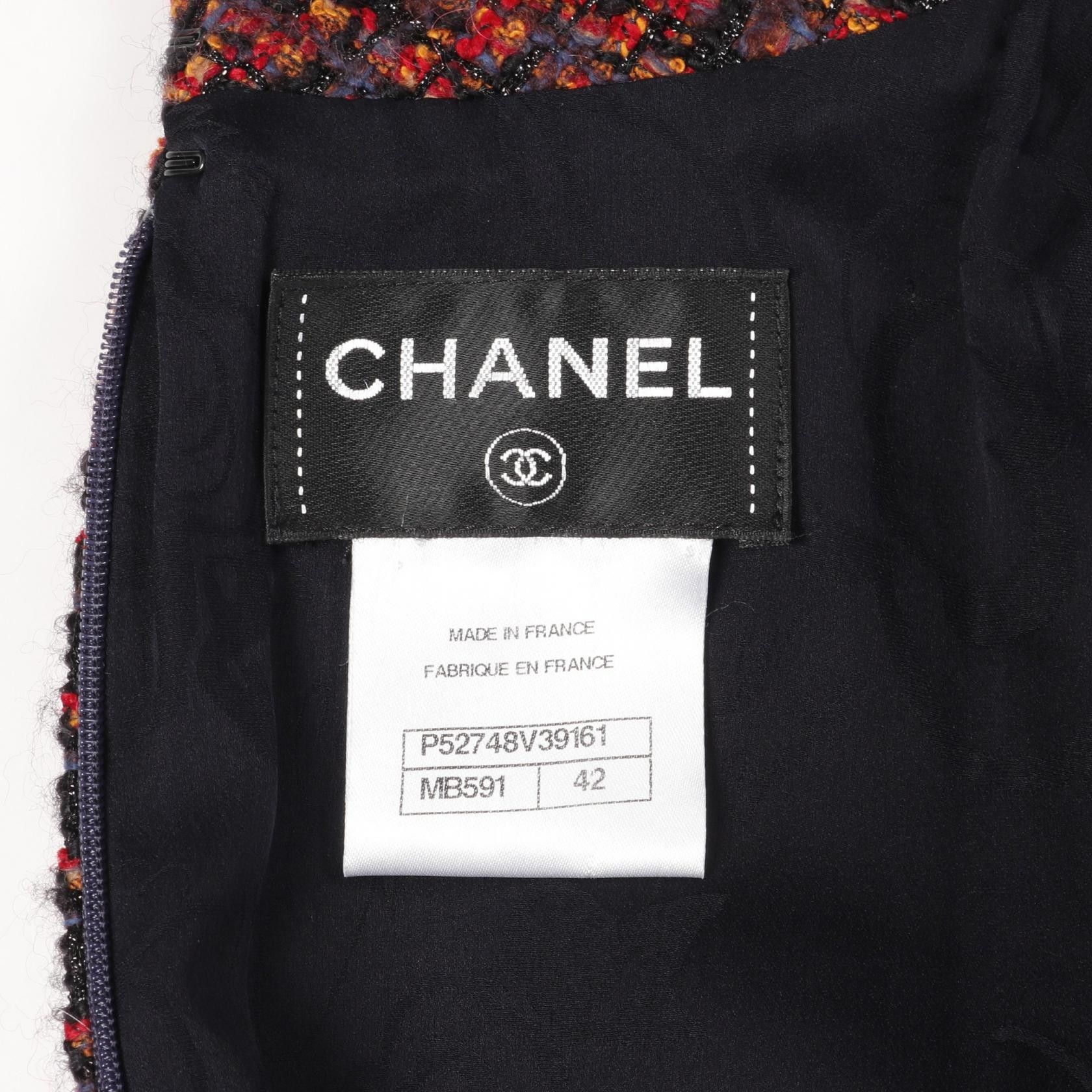 Chanel Chanel Chanel Coco Mark Button Wool Dress Leather Dresses DUTY FREE for USA Size ONE SIZE - 3 Thumbnail