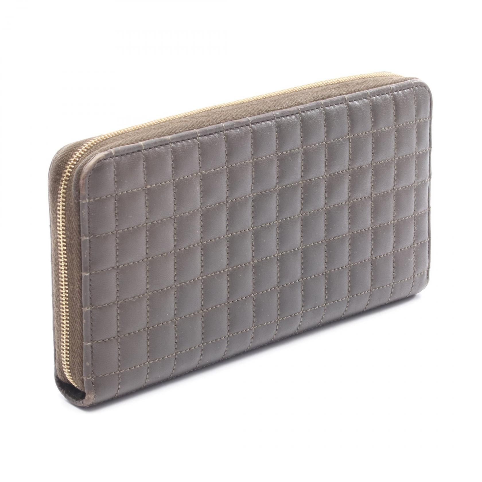 Celine Celine Celine C Charm Large Zipped Wallet Leather Wallet Leather Long Wallet 10B553BFL DUTY FREE for USA Size ONE SIZE - 2 Thumbnail