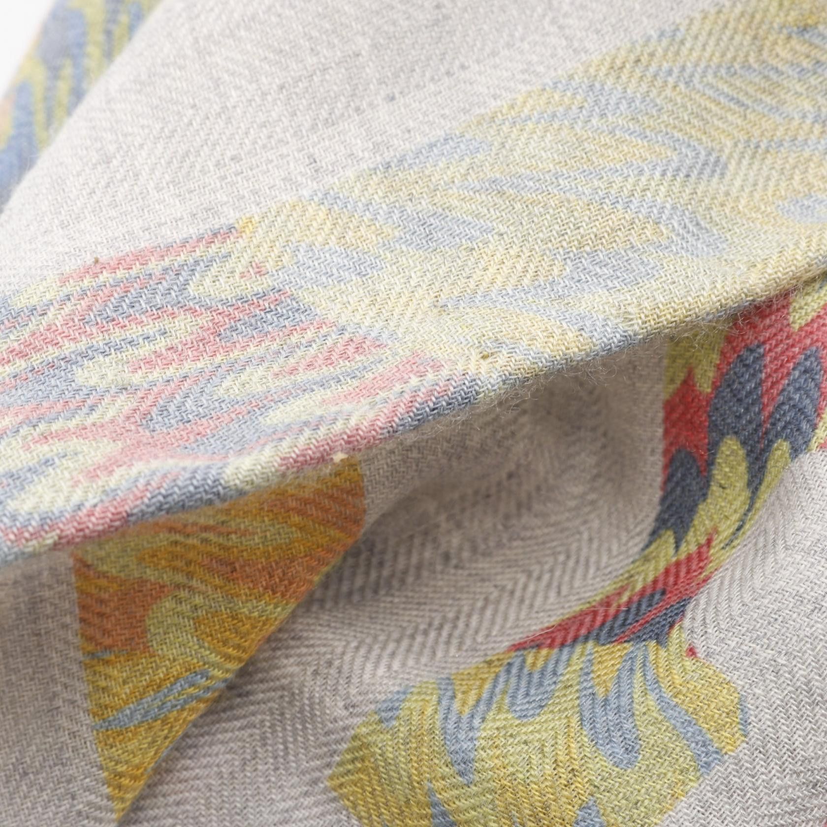 Hermes Hermes Hermes MARBLE EX-LIBRIS Silk Cashmere Scarf Leather Scarf DUTY FREE for USA Size ONE SIZE - 5 Thumbnail