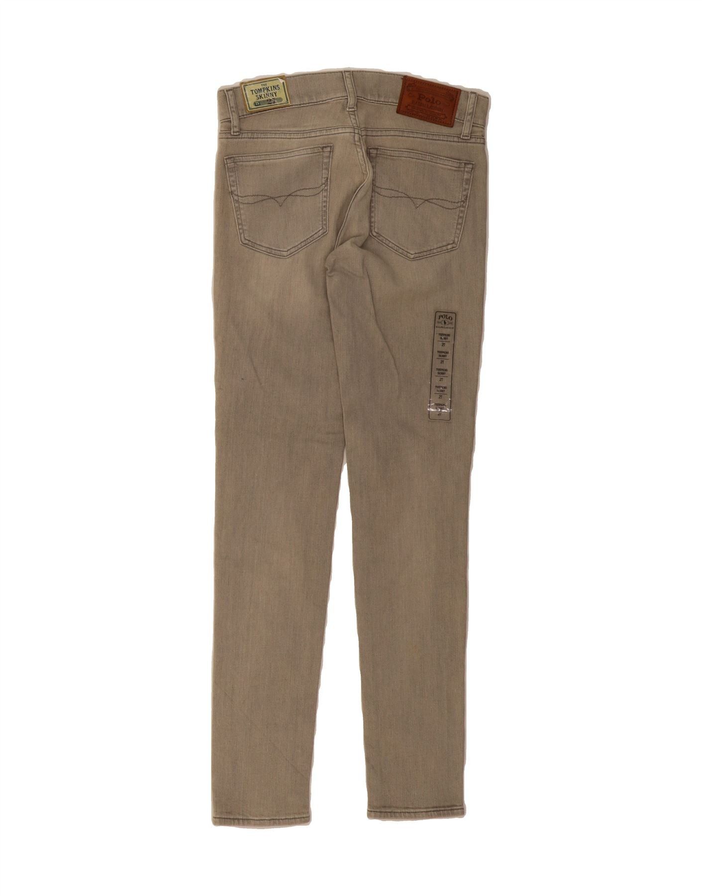 Polo Ralph Lauren Girls Tompkins Skinny Jeans 13-14 Years Grey Cotton Size 42" / US 20 - 2 Thumbnail