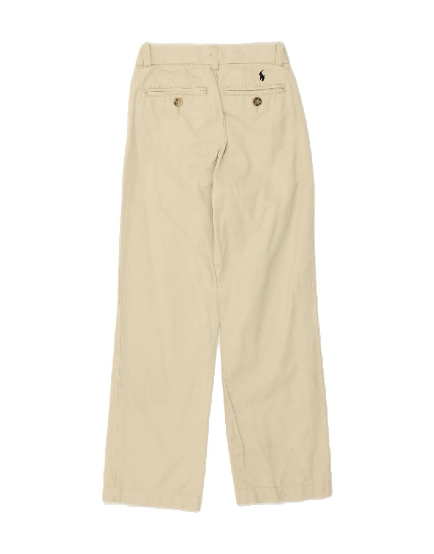 Polo Ralph Lauren Girls Straight Chino Trousers 6-7 Years W20 L22 Beige Size 26" / US 2 / IT 38 - 2 Thumbnail