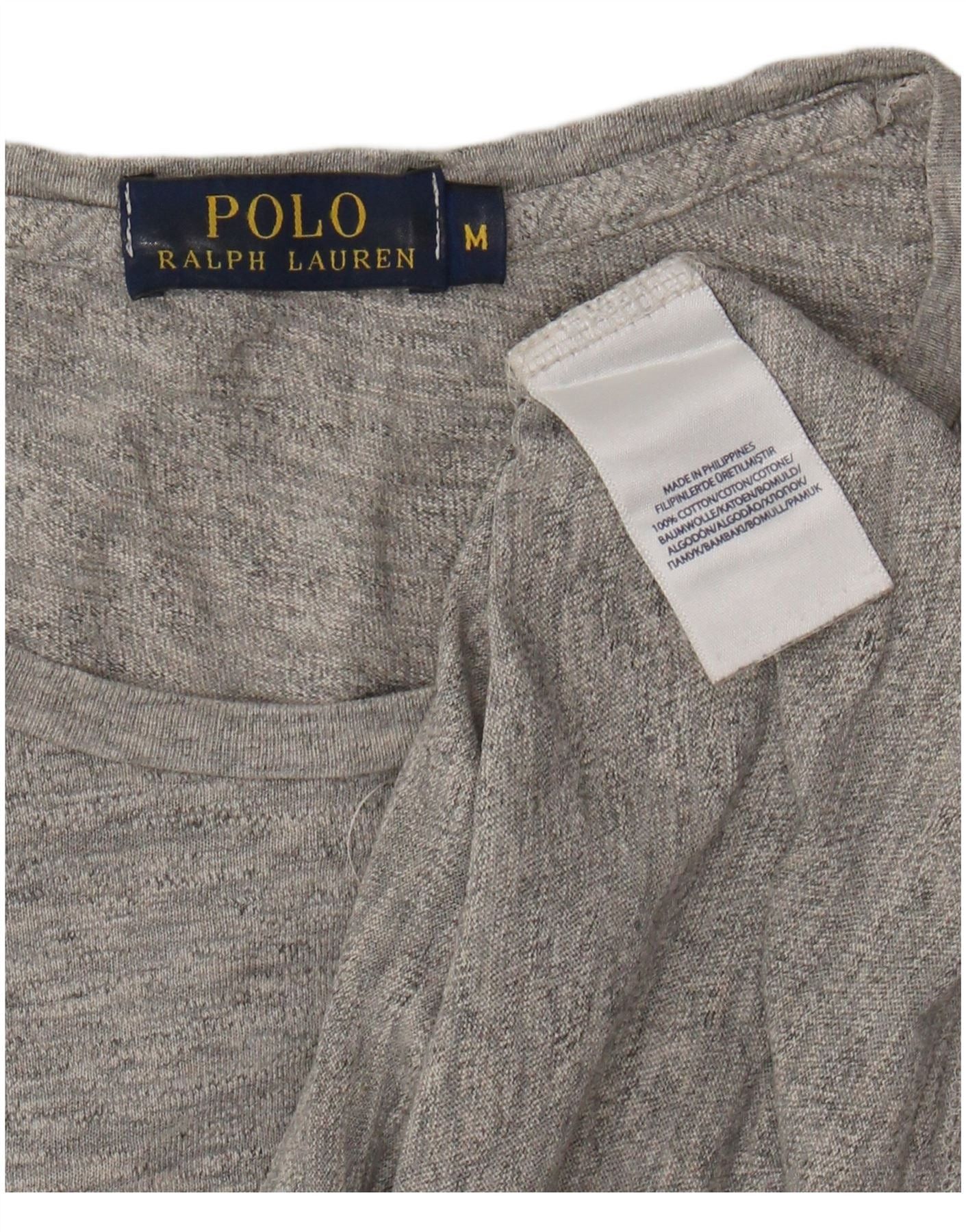 Polo Ralph Lauren Mens T-Shirt Top Medium Grey Cotton Size US M / EU 48-50 / 2 - 3 Thumbnail