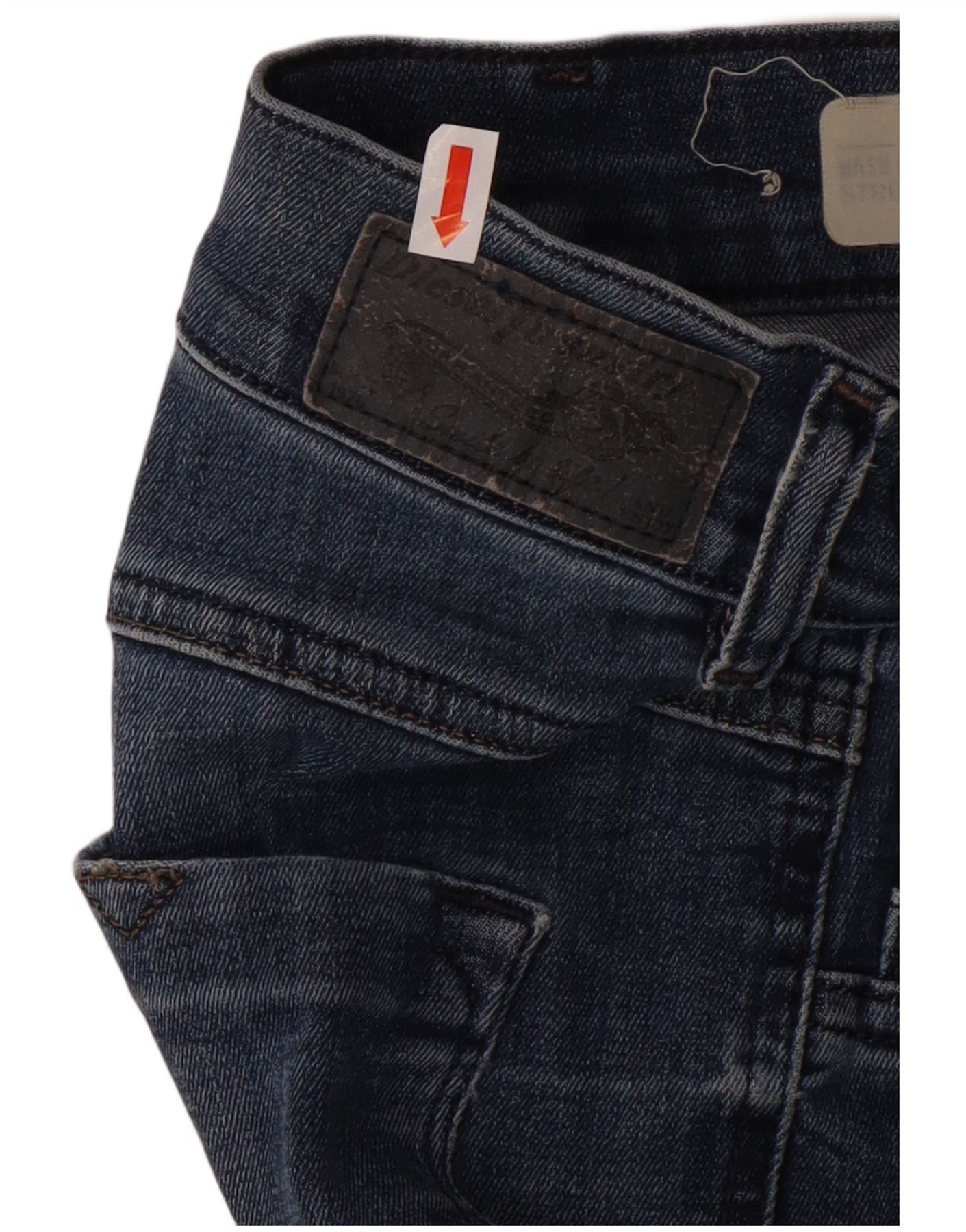 Diesel Womens Livier Low Waist Slim Jeans W25 L26 Blue Cotton Size 42" / US 20 - 4 Thumbnail