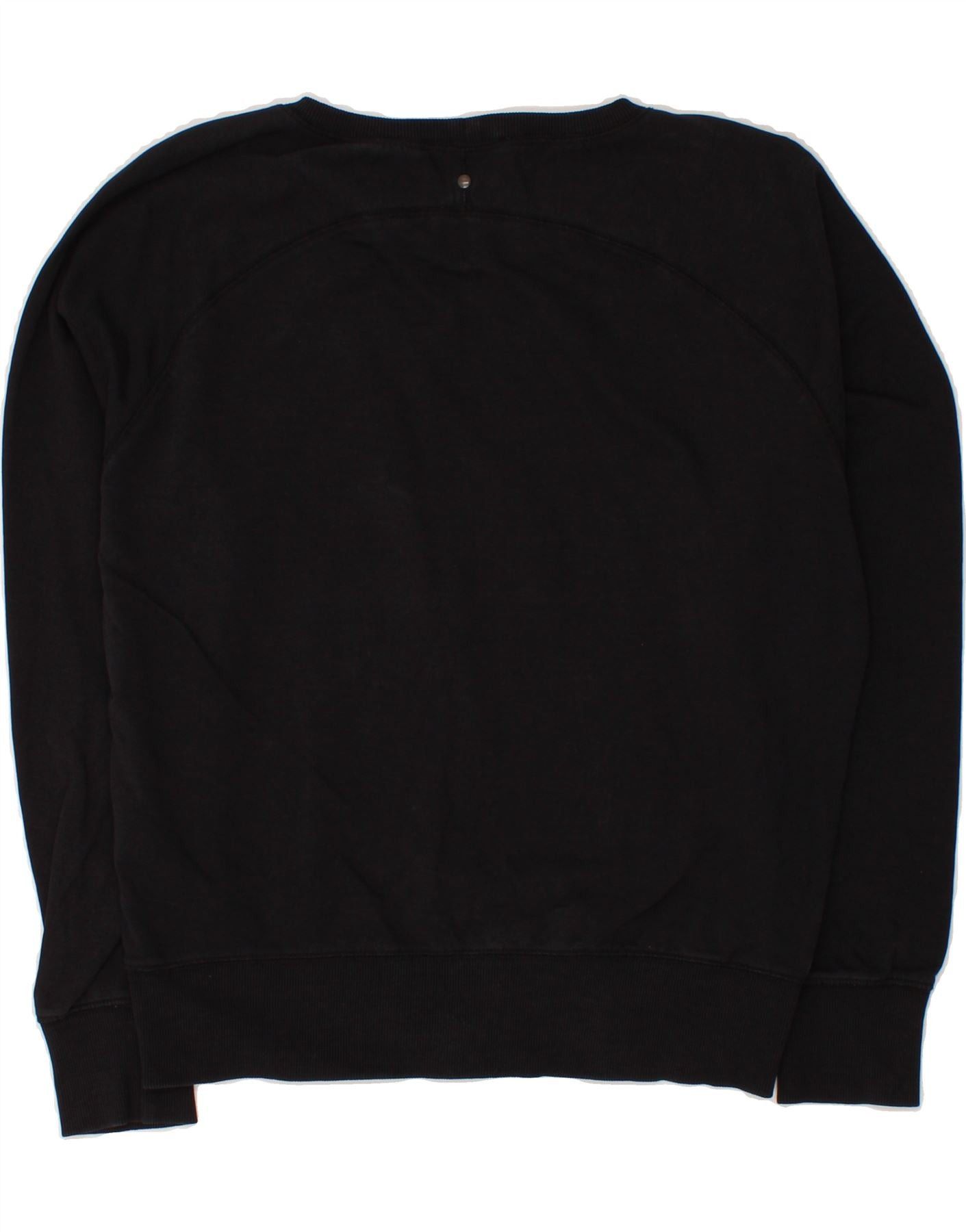 Diesel Womens Overd Graphic Sweatshirt Jumper UK 10 Small Black Cot Size S / US 4 / IT 40 - 2 Thumbnail