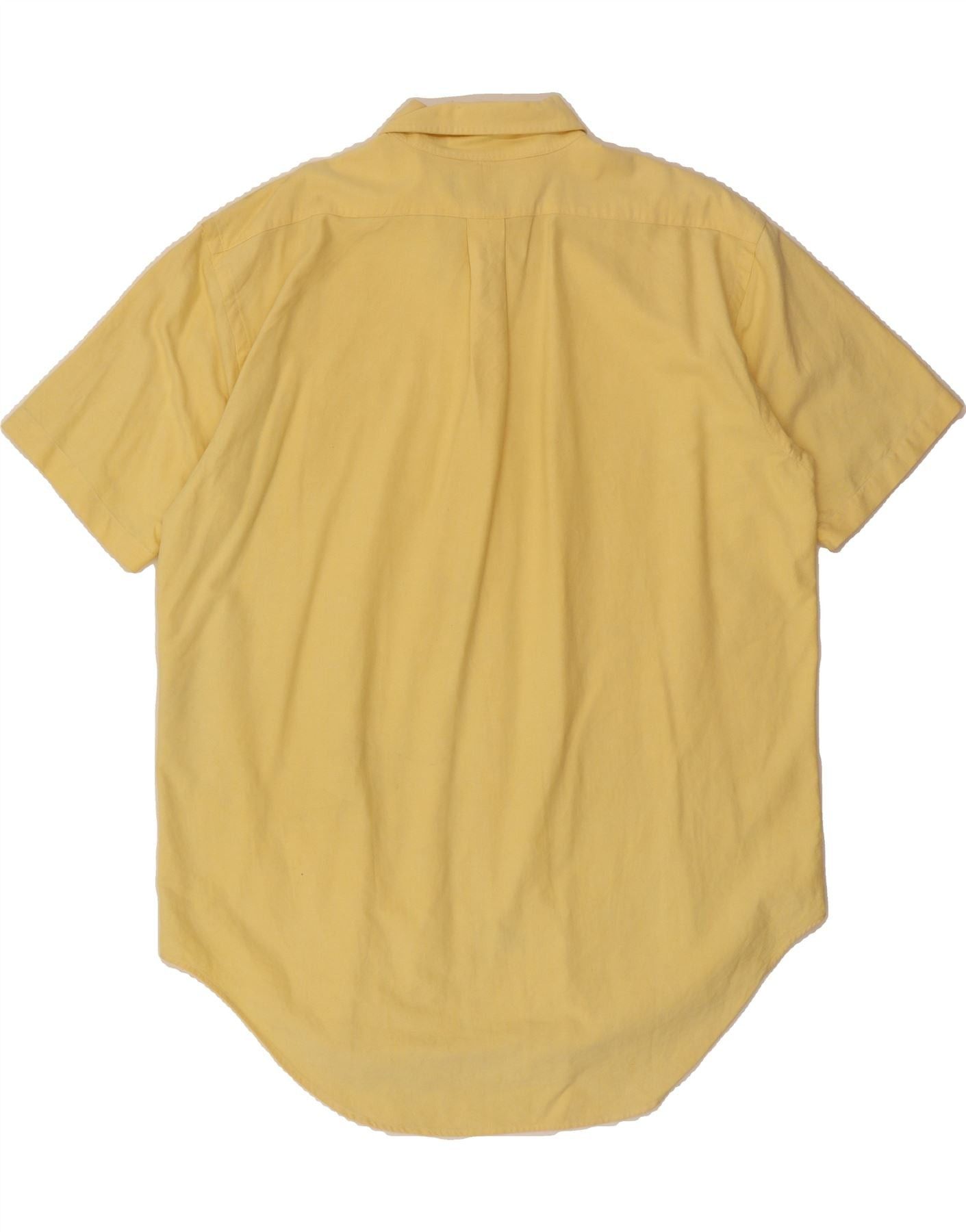 Ralph Lauren Mens Blaire Short Sleeve Shirt Large Yellow Cotton Size US L / EU 52-54 / 3 - 2 Thumbnail