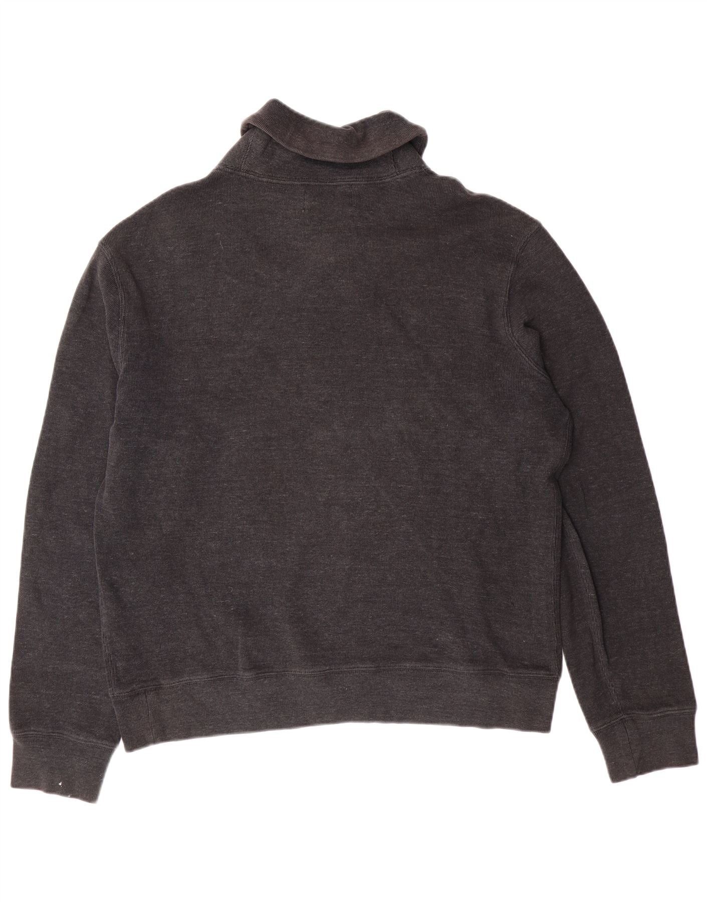 Polo Ralph Lauren Mens Shawl Neck Jumper Sweater Large Grey Cotton Size US XXL / EU 58 / 5 - 2 Thumbnail