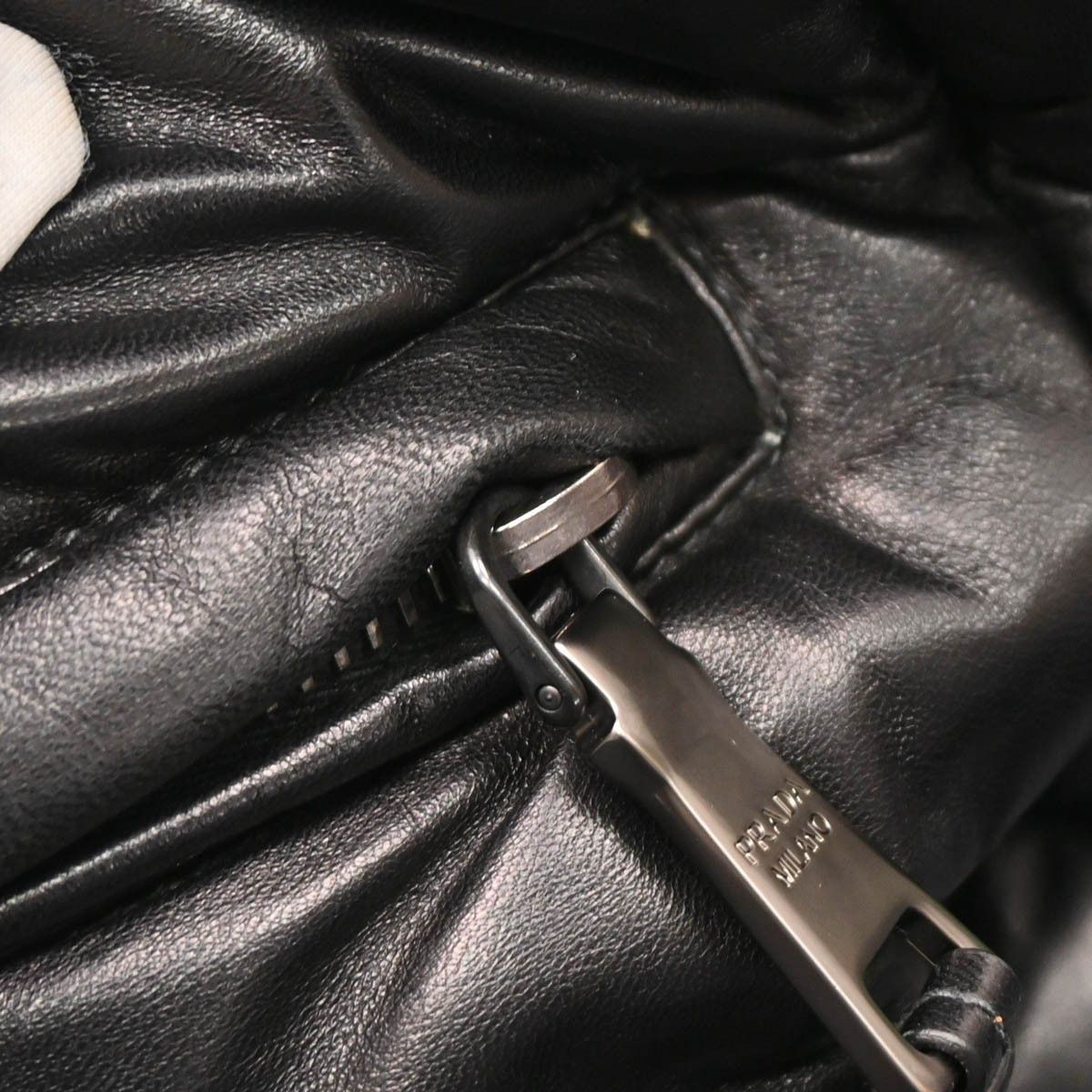 Prada Prada Bomber Convertible Tote Nappa Leather Size ONE SIZE - 10 Thumbnail