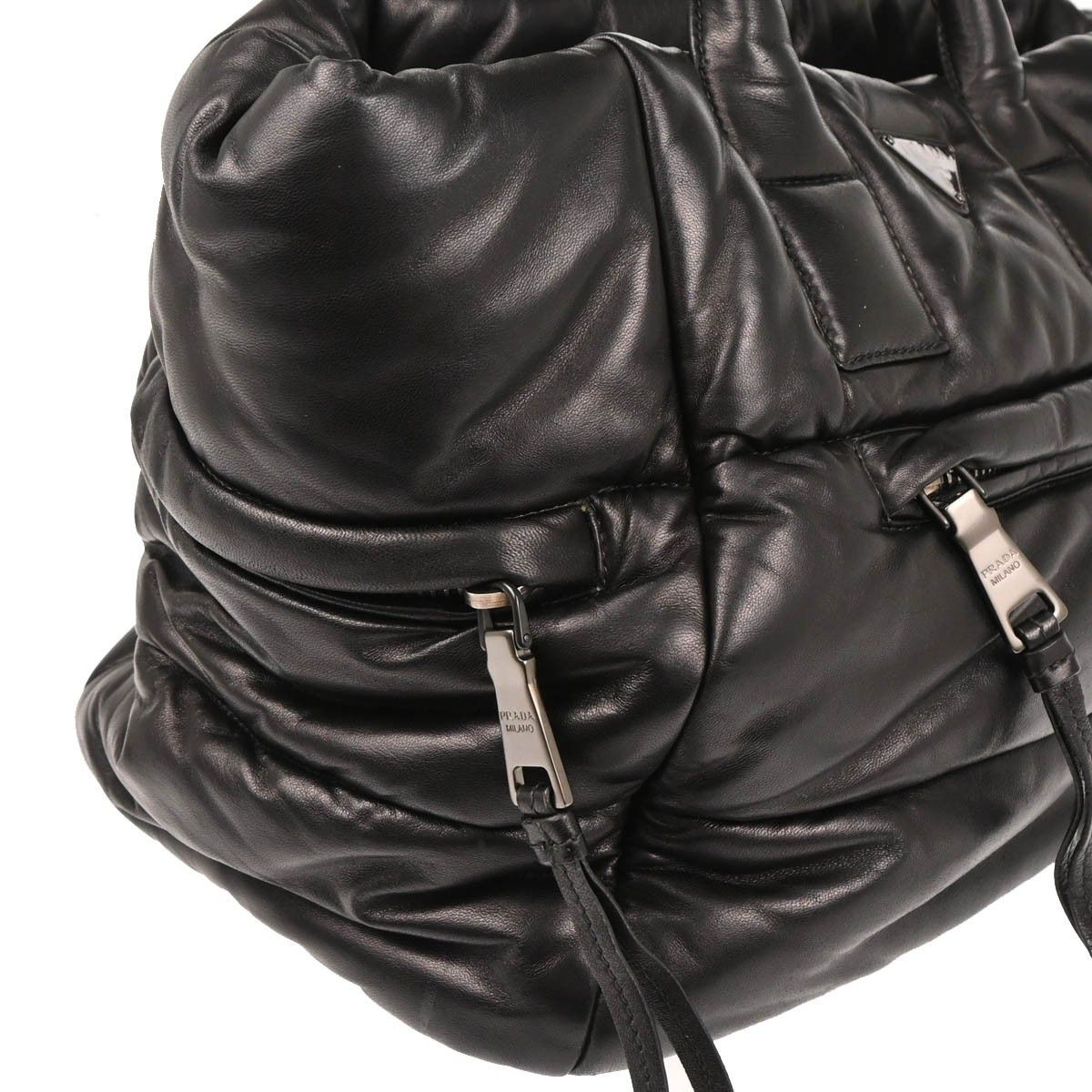 Prada Prada Bomber Convertible Tote Nappa Leather Size ONE SIZE - 3 Thumbnail