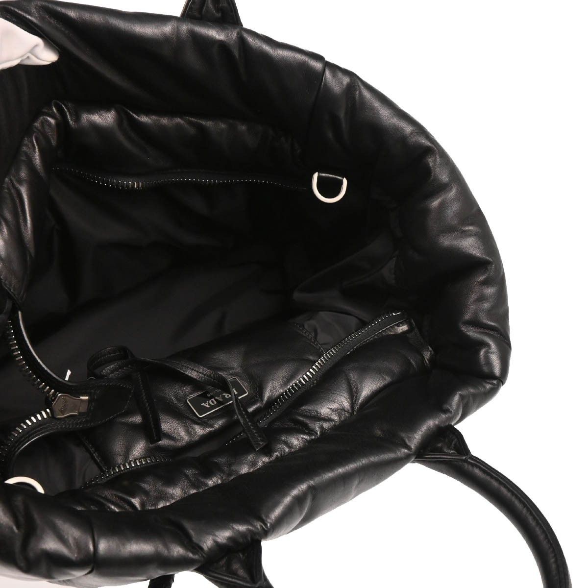 Prada Prada Bomber Convertible Tote Nappa Leather Size ONE SIZE - 4 Thumbnail