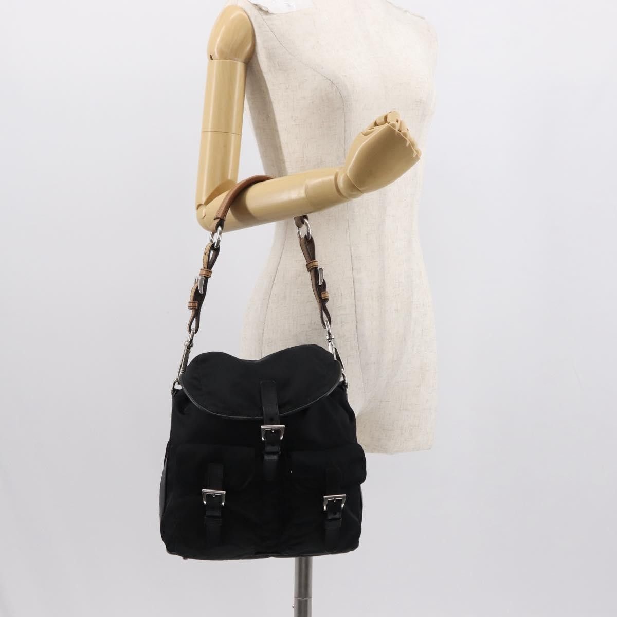 Prada Prada Double Pocket Shoulder Bag Tessuto Size ONE SIZE - 15 Thumbnail