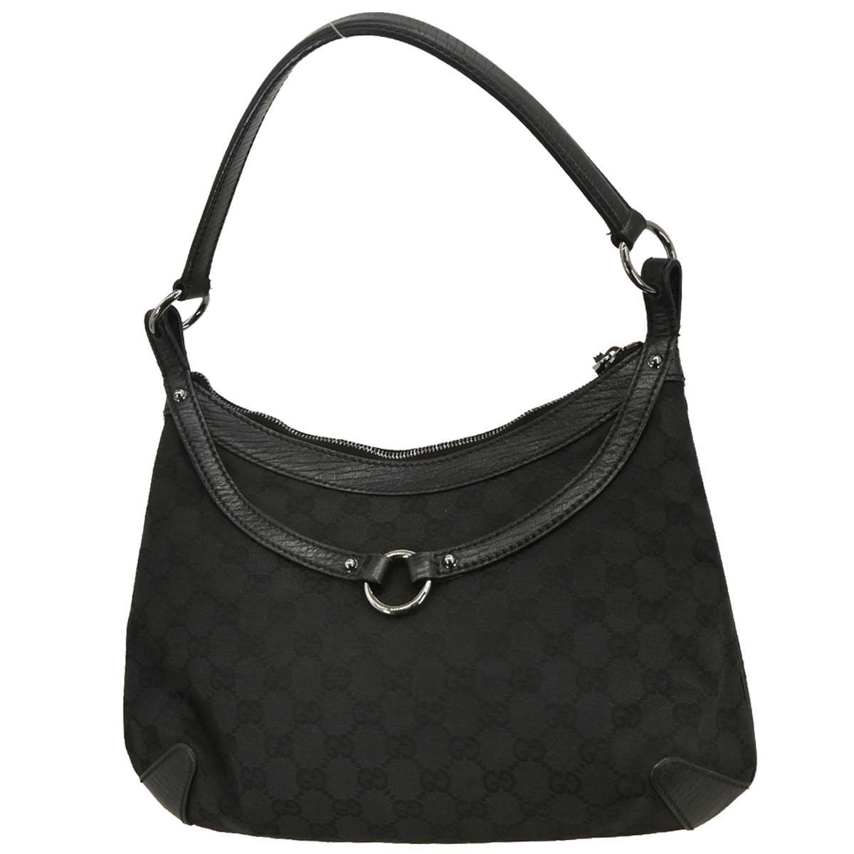 Gucci Gucci Horsebit Chain Hobo GG Canvas Size ONE SIZE - 2 Thumbnail