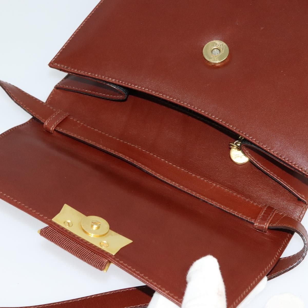 Salvatore Ferragamo Salvatore Ferragamo Flap Shoulder Bag Leather Size ONE SIZE - 17 Thumbnail
