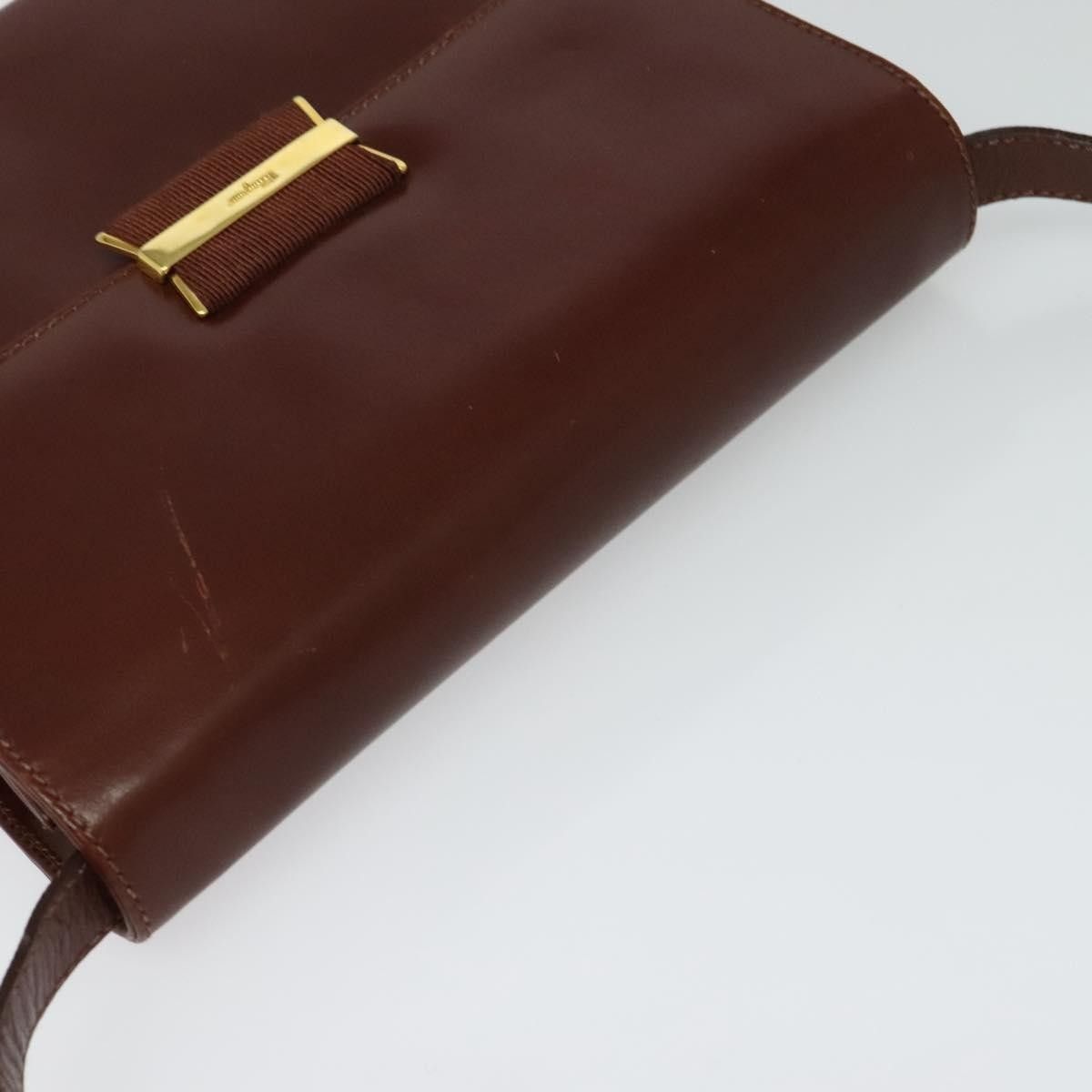 Salvatore Ferragamo Salvatore Ferragamo Flap Shoulder Bag Leather Size ONE SIZE - 15 Thumbnail