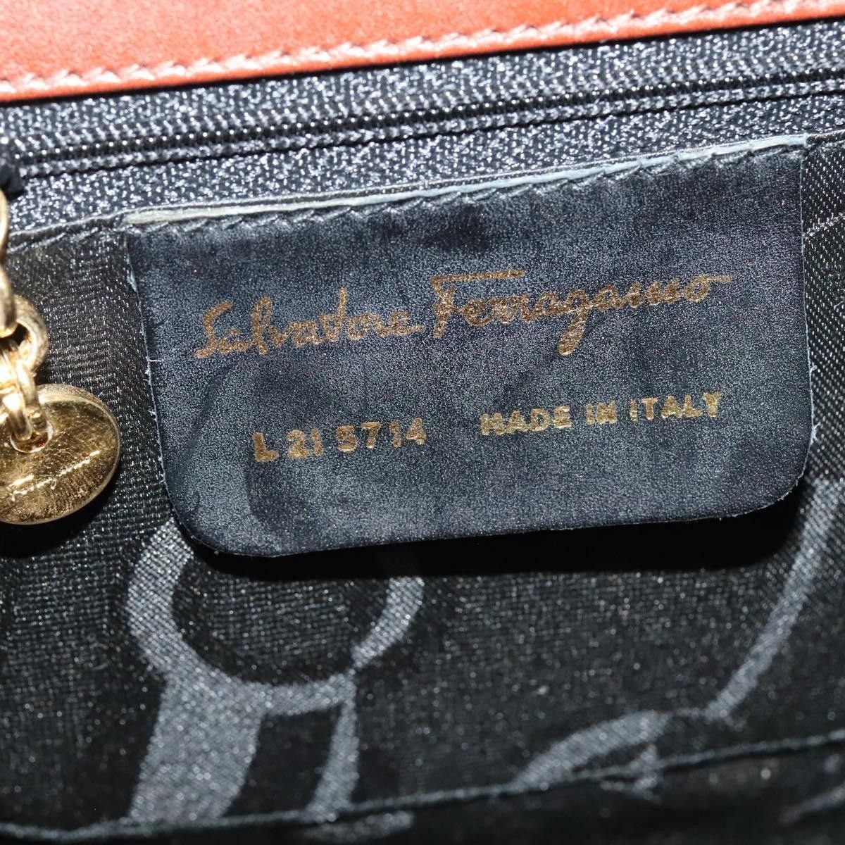 Salvatore Ferragamo Salvatore Ferragamo Flap Shoulder Bag Leather Size ONE SIZE - 6 Thumbnail