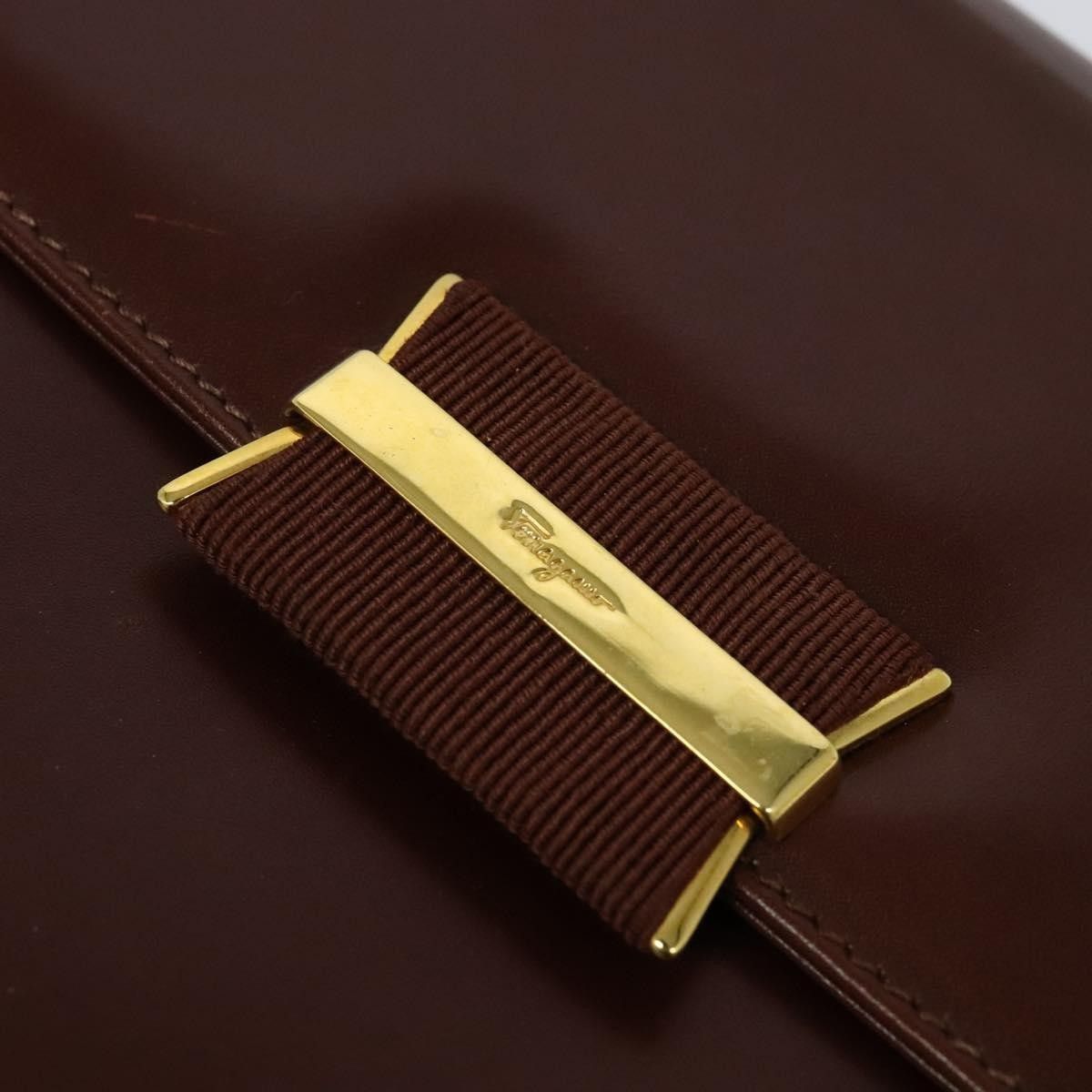 Salvatore Ferragamo Salvatore Ferragamo Flap Shoulder Bag Leather Size ONE SIZE - 12 Thumbnail