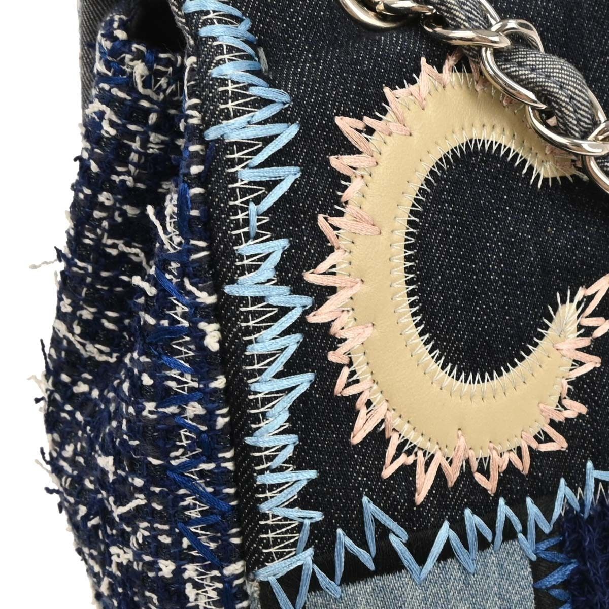 Chanel Chanel Flap Bag Multicolor Patchwork Tweed, Caviar with Calfskin Size ONE SIZE - 7 Thumbnail