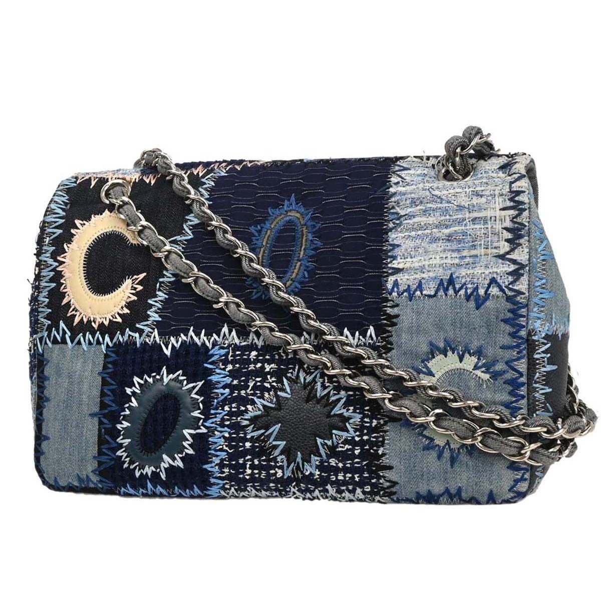 Chanel Chanel Flap Bag Multicolor Patchwork Tweed, Caviar with Calfskin Size ONE SIZE - 2 Thumbnail