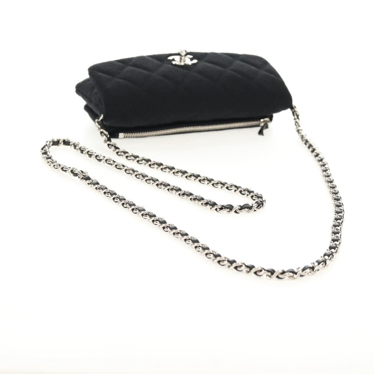 Chanel Chanel VIP Chain Crossbody Quilted Jersey Size ONE SIZE - 8 Thumbnail