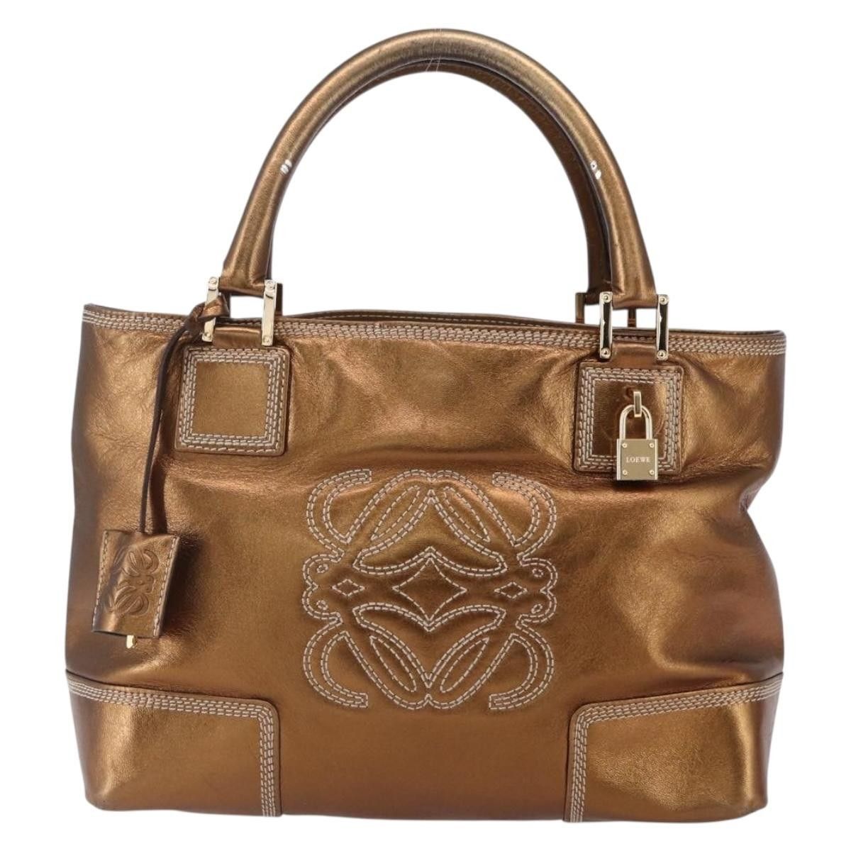 Loewe Loewe Vintage Anagram Tote Leather Size ONE SIZE - 24 Thumbnail