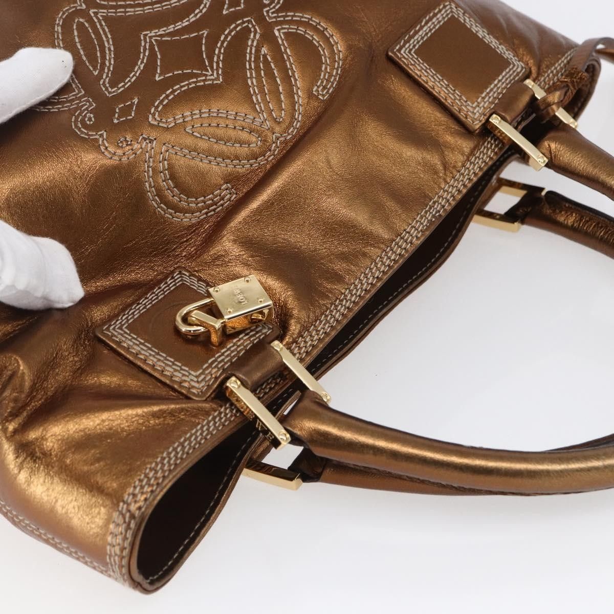 Loewe Loewe Vintage Anagram Tote Leather Size ONE SIZE - 17 Thumbnail