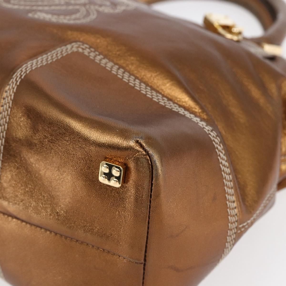 Loewe Loewe Vintage Anagram Tote Leather Size ONE SIZE - 10 Thumbnail
