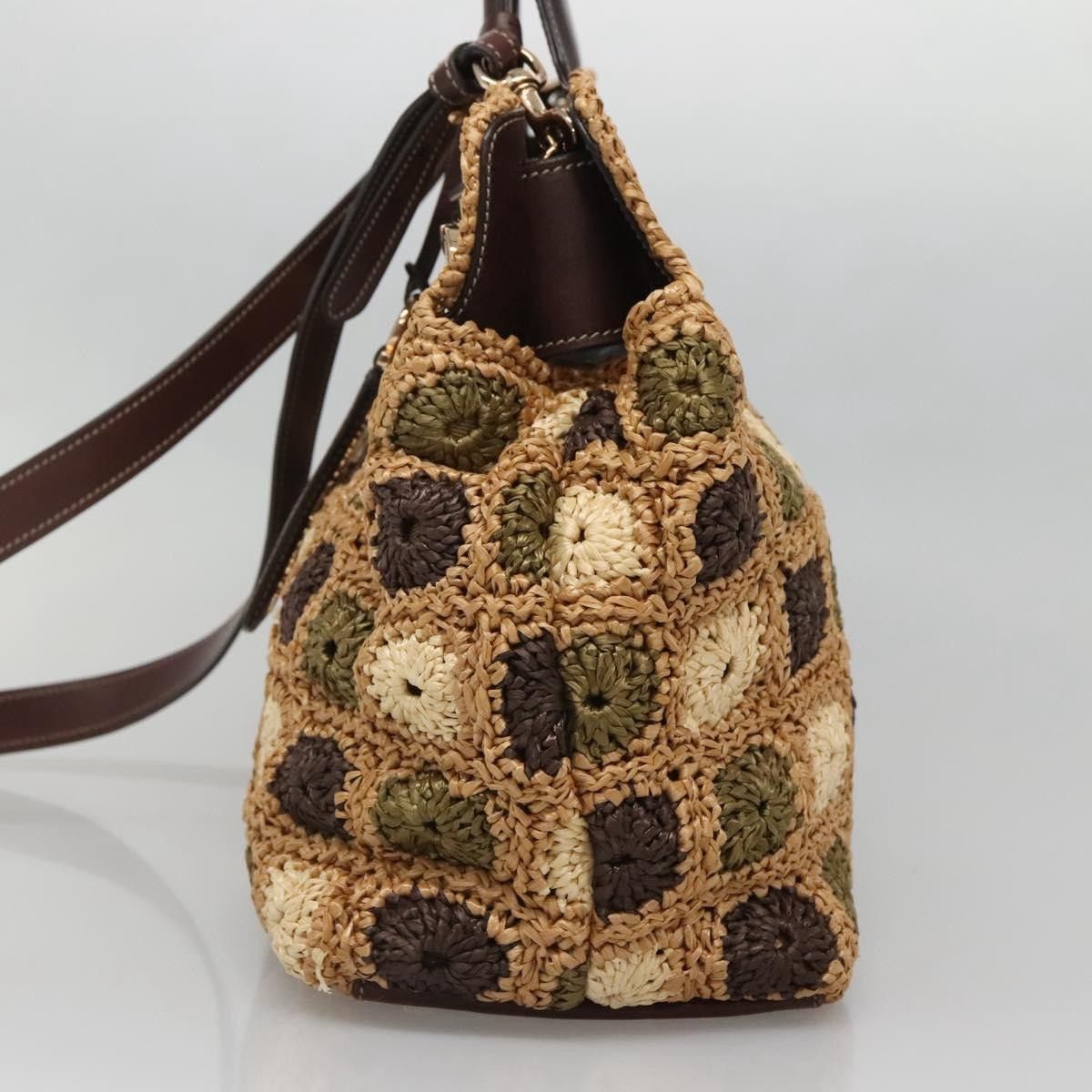 Salvatore Ferragamo Salvatore Ferragamo Soft W Tote RAFFIA Size ONE SIZE - 4 Thumbnail