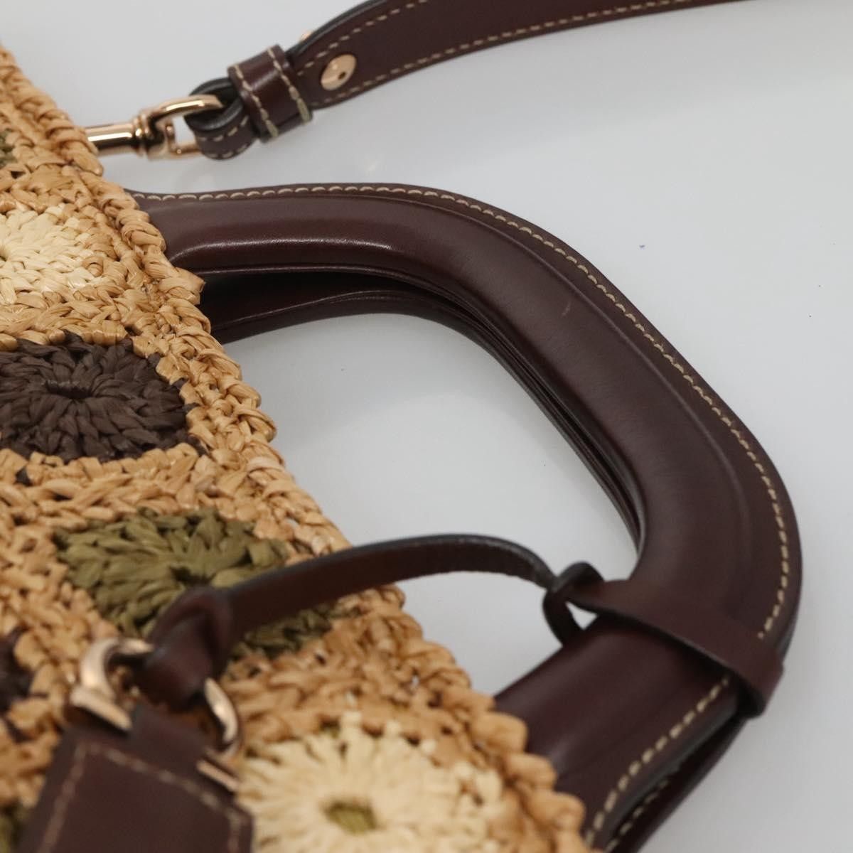 Salvatore Ferragamo Salvatore Ferragamo Soft W Tote RAFFIA Size ONE SIZE - 17 Thumbnail