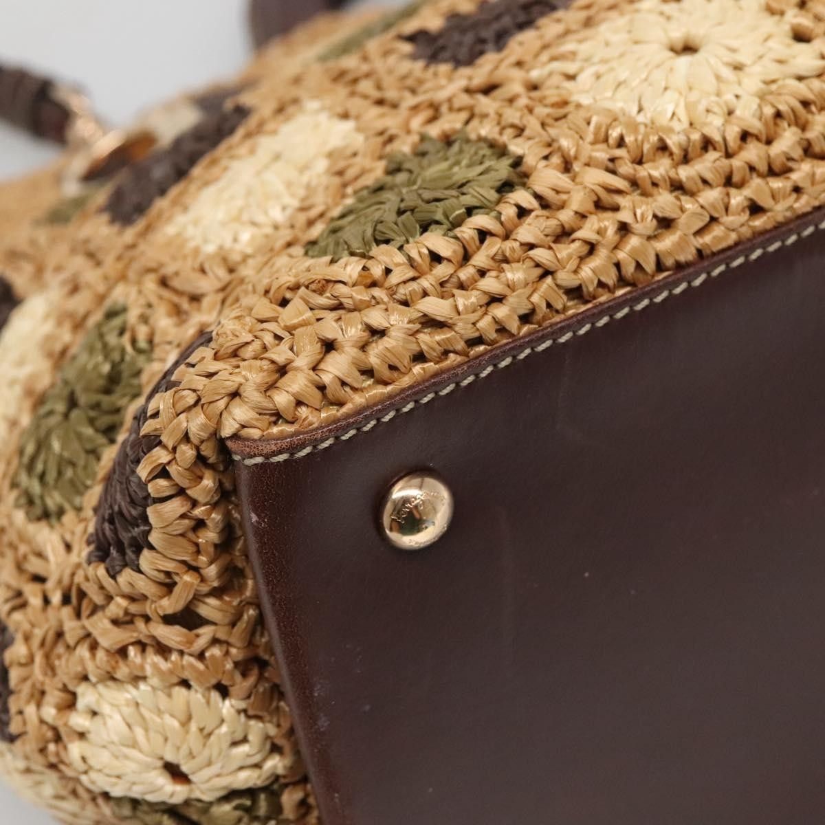 Salvatore Ferragamo Salvatore Ferragamo Soft W Tote RAFFIA Size ONE SIZE - 12 Thumbnail