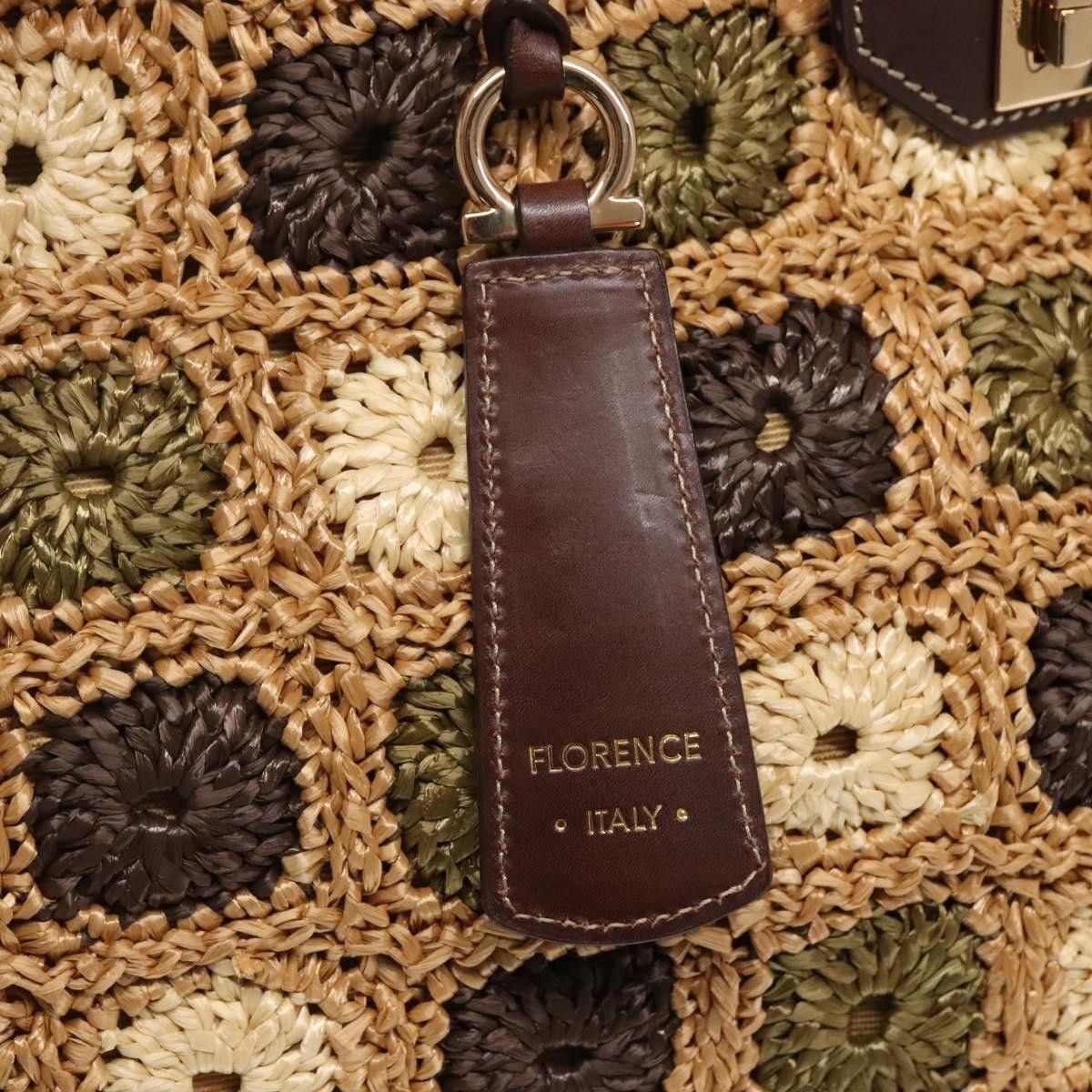 Salvatore Ferragamo Salvatore Ferragamo Soft W Tote RAFFIA Size ONE SIZE - 14 Thumbnail