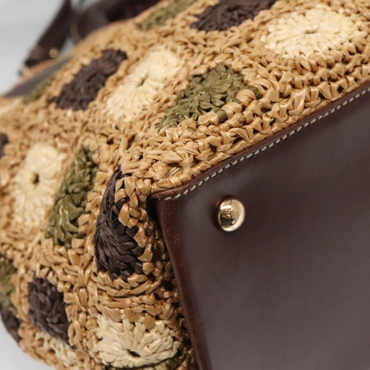 Salvatore Ferragamo Salvatore Ferragamo Soft W Tote RAFFIA Size ONE SIZE - 9 Thumbnail