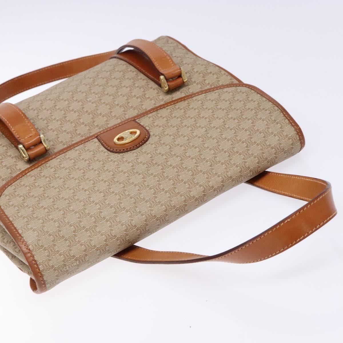 Celine Celine Vintage Macadam Shoulder Bag Canvas and Leather Size ONE SIZE - 14 Thumbnail