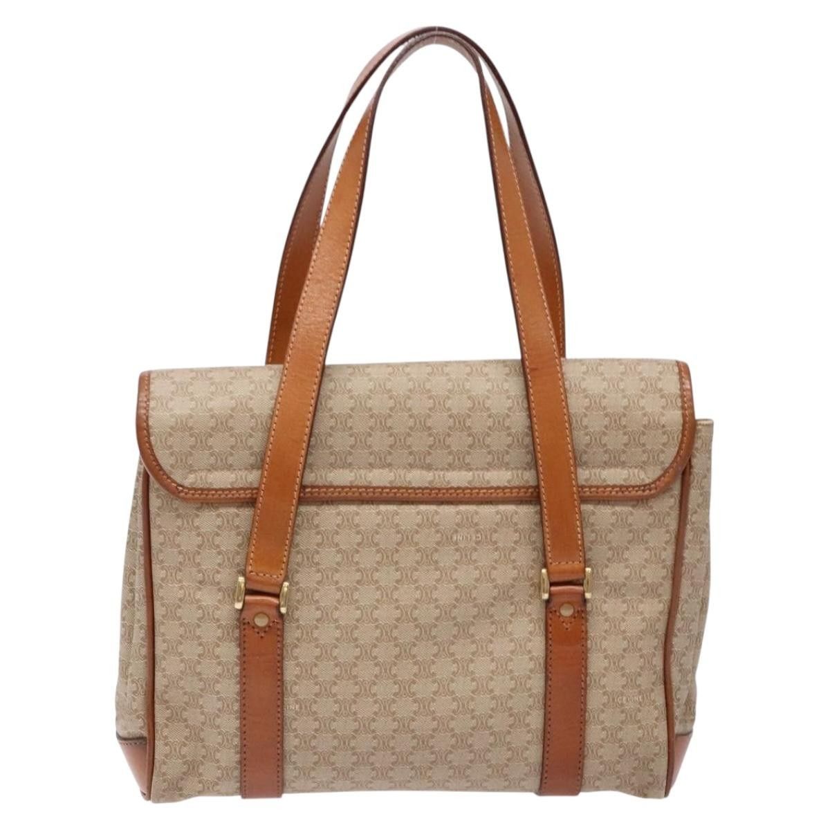 Celine Celine Vintage Macadam Shoulder Bag Canvas and Leather Size ONE SIZE - 2 Thumbnail