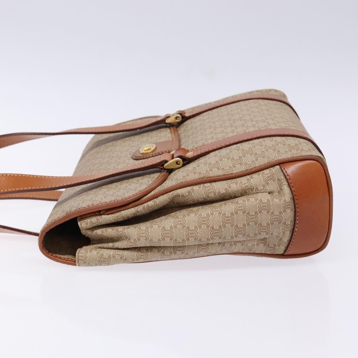 Celine Celine Vintage Macadam Shoulder Bag Canvas and Leather Size ONE SIZE - 4 Thumbnail
