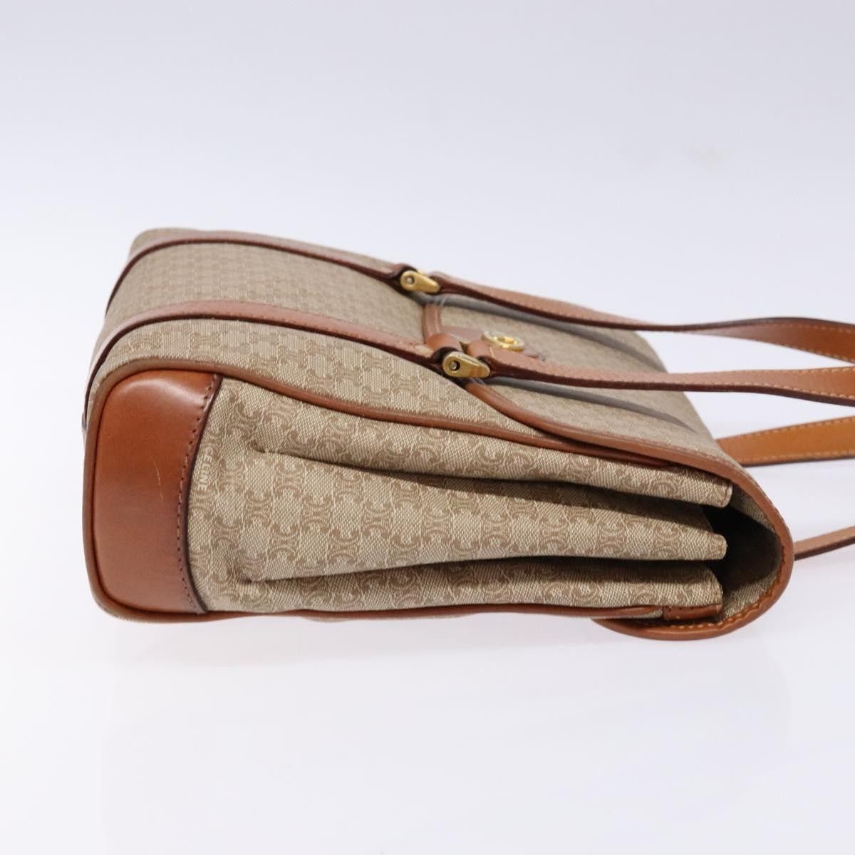 Celine Celine Vintage Macadam Shoulder Bag Canvas and Leather Size ONE SIZE - 3 Thumbnail