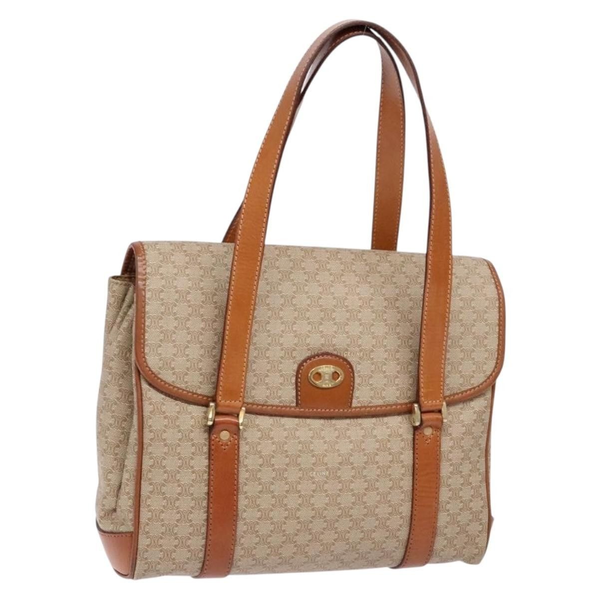 Celine Celine Vintage Macadam Shoulder Bag Canvas and Leather Size ONE SIZE - 17 Thumbnail