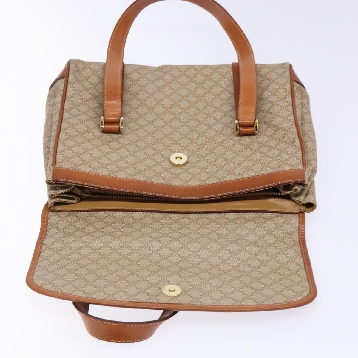 Celine Celine Vintage Macadam Shoulder Bag Canvas and Leather Size ONE SIZE - 19 Thumbnail