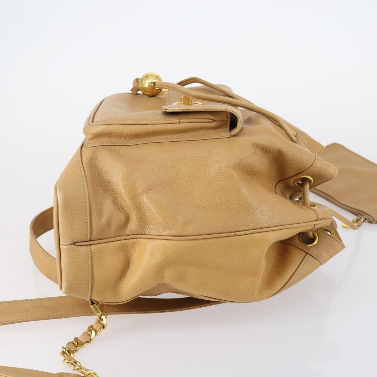 Chanel Chanel CC Front Pocket Backpack Leather Size ONE SIZE - 3 Thumbnail