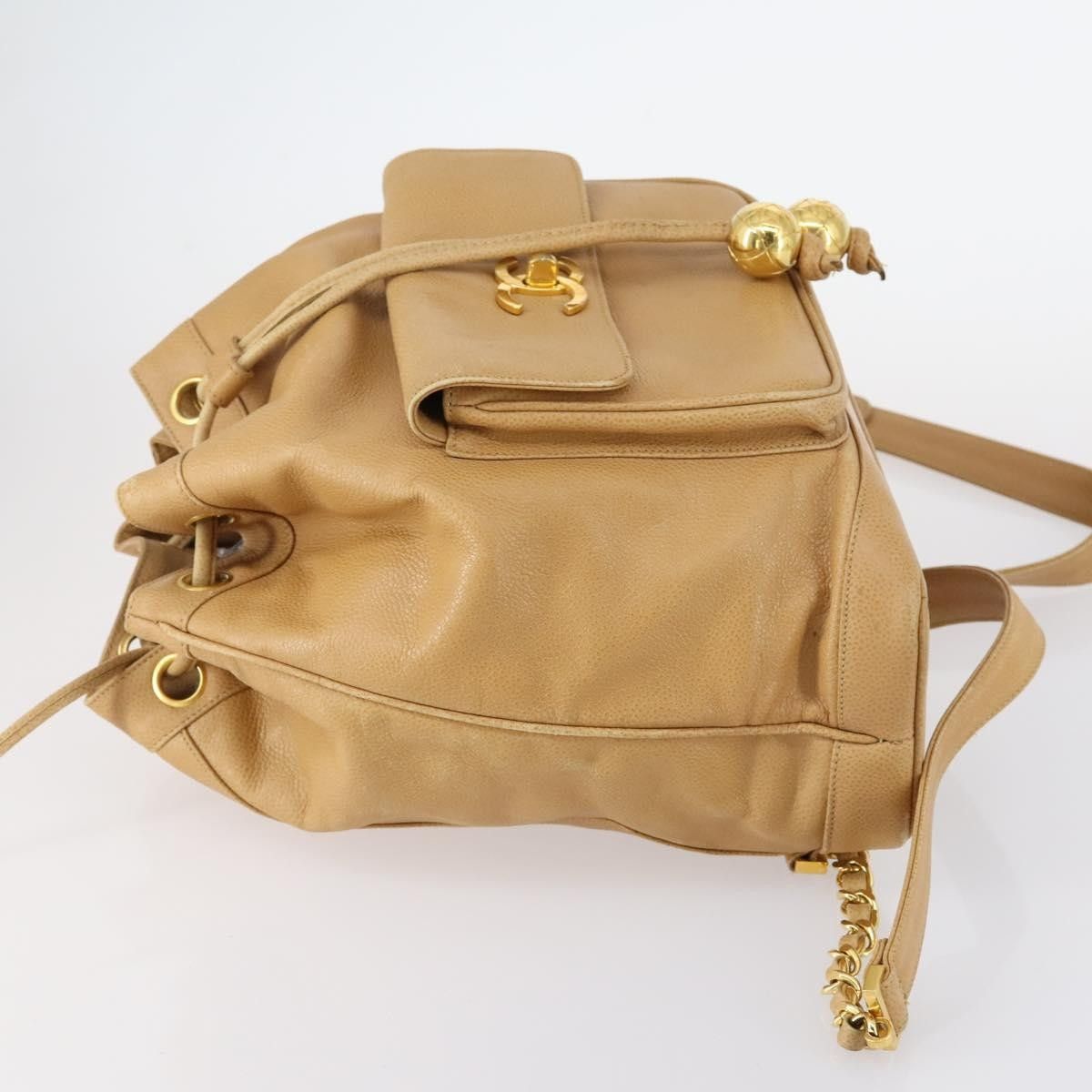 Chanel Chanel CC Front Pocket Backpack Leather Size ONE SIZE - 4 Thumbnail