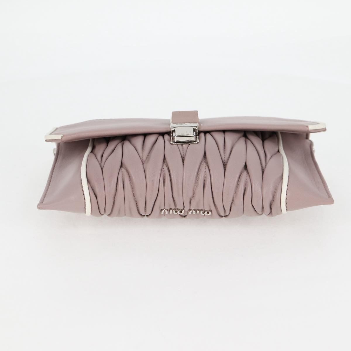 Miu Miu Miu Miu Madras Chain Clutch Matelasse Leather with Glitter Size ONE SIZE - 23 Thumbnail
