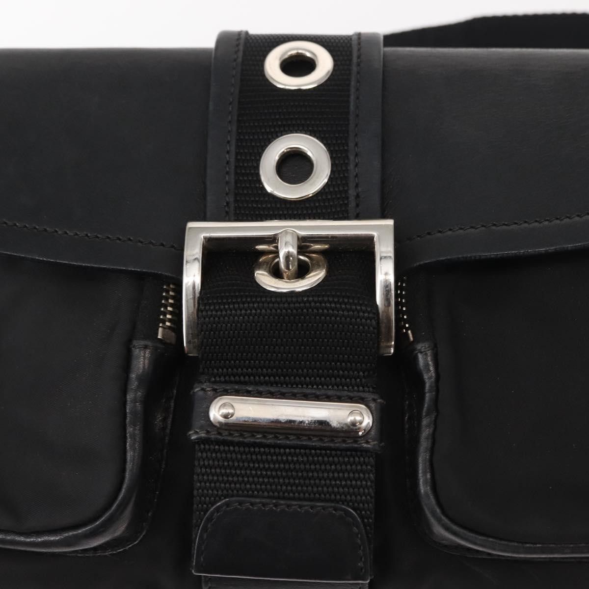 Prada Prada Double Pocket Buckle Flap Bag Tessuto with Leather Size ONE SIZE - 14 Thumbnail