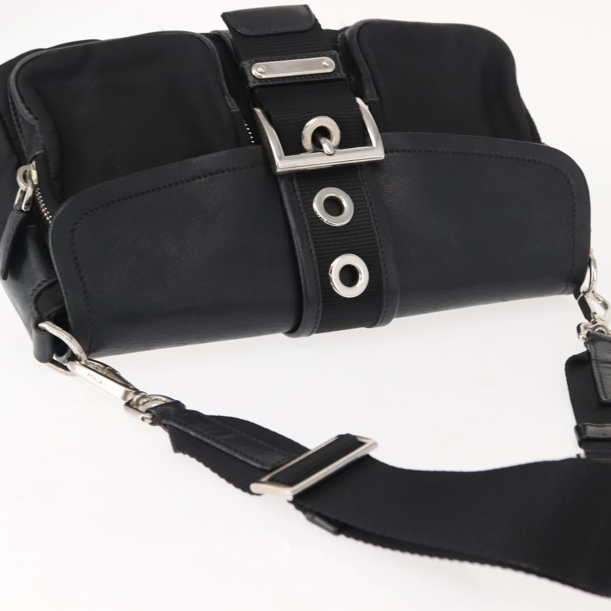 Prada Prada Double Pocket Buckle Flap Bag Tessuto with Leather Size ONE SIZE - 22 Thumbnail