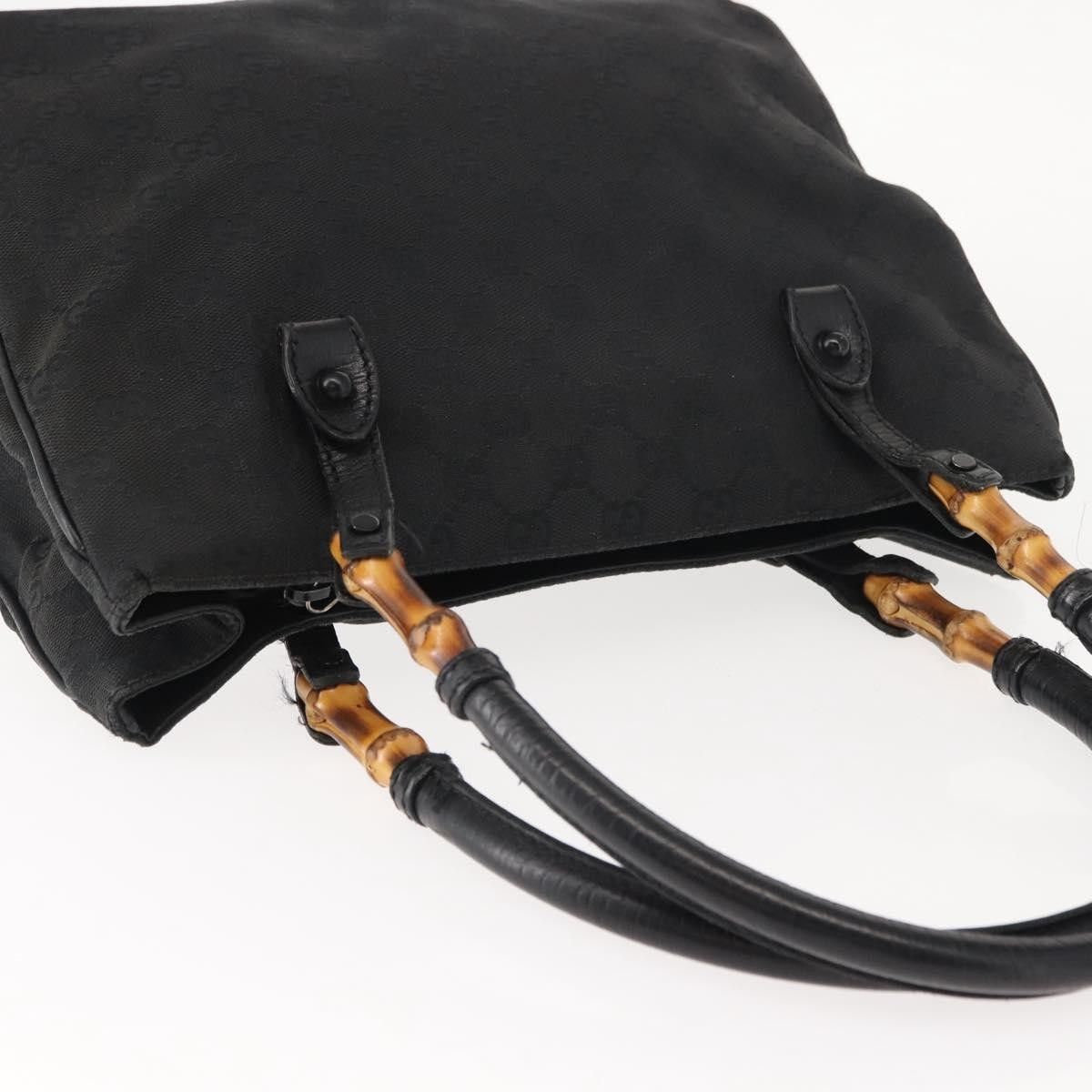 Gucci Gucci Vintage Bamboo Handle Bag Canvas Size ONE SIZE - 14 Thumbnail
