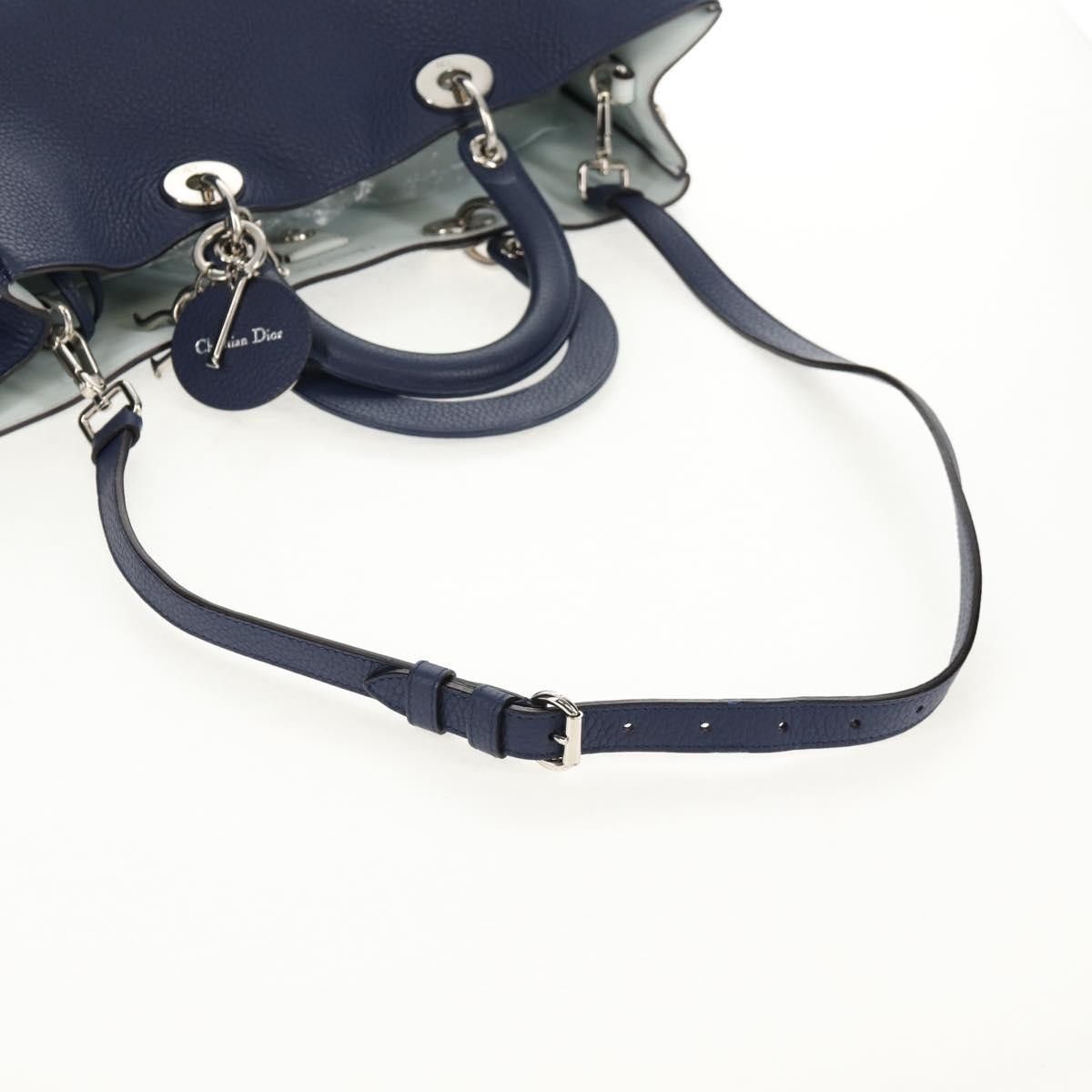 Dior Christian Dior Diorissimo Tote Pebbled Leather Size ONE SIZE - 13 Thumbnail