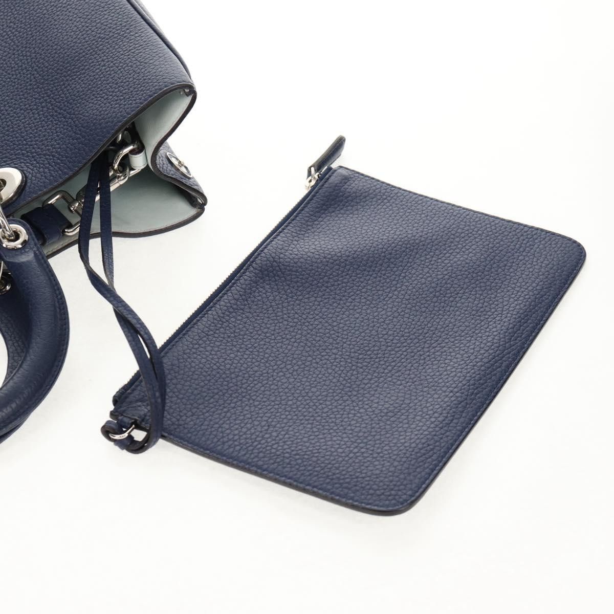 Dior Christian Dior Diorissimo Tote Pebbled Leather Size ONE SIZE - 21 Thumbnail
