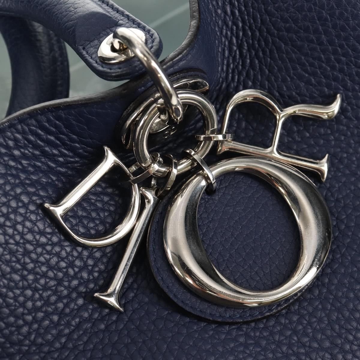 Dior Christian Dior Diorissimo Tote Pebbled Leather Size ONE SIZE - 14 Thumbnail
