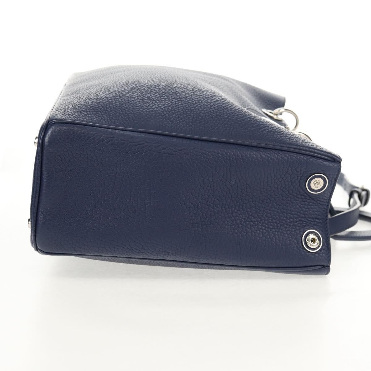 Dior Christian Dior Diorissimo Tote Pebbled Leather Size ONE SIZE - 4 Thumbnail