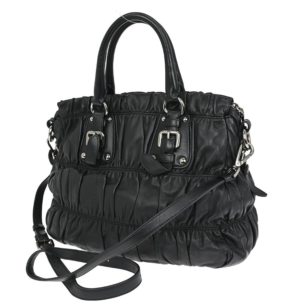 Prada Prada Gaufre Convertible Tote Nappa Leather Size ONE SIZE - 2 Thumbnail
