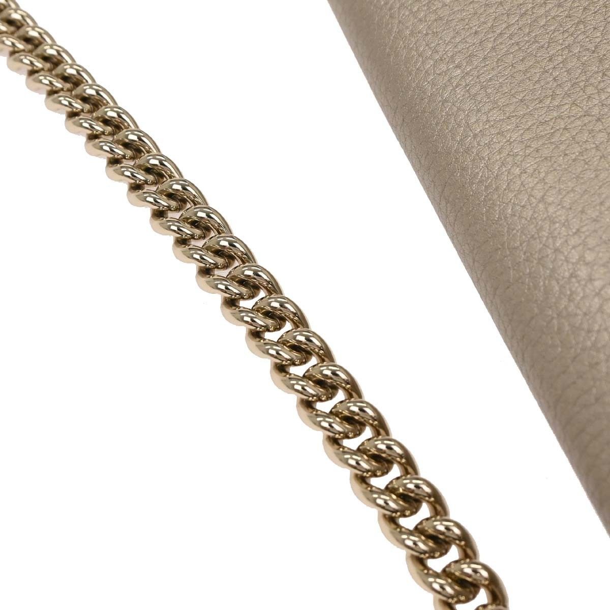 Gucci Gucci Soho Chain Crossbody Bag Leather Size ONE SIZE - 7 Thumbnail