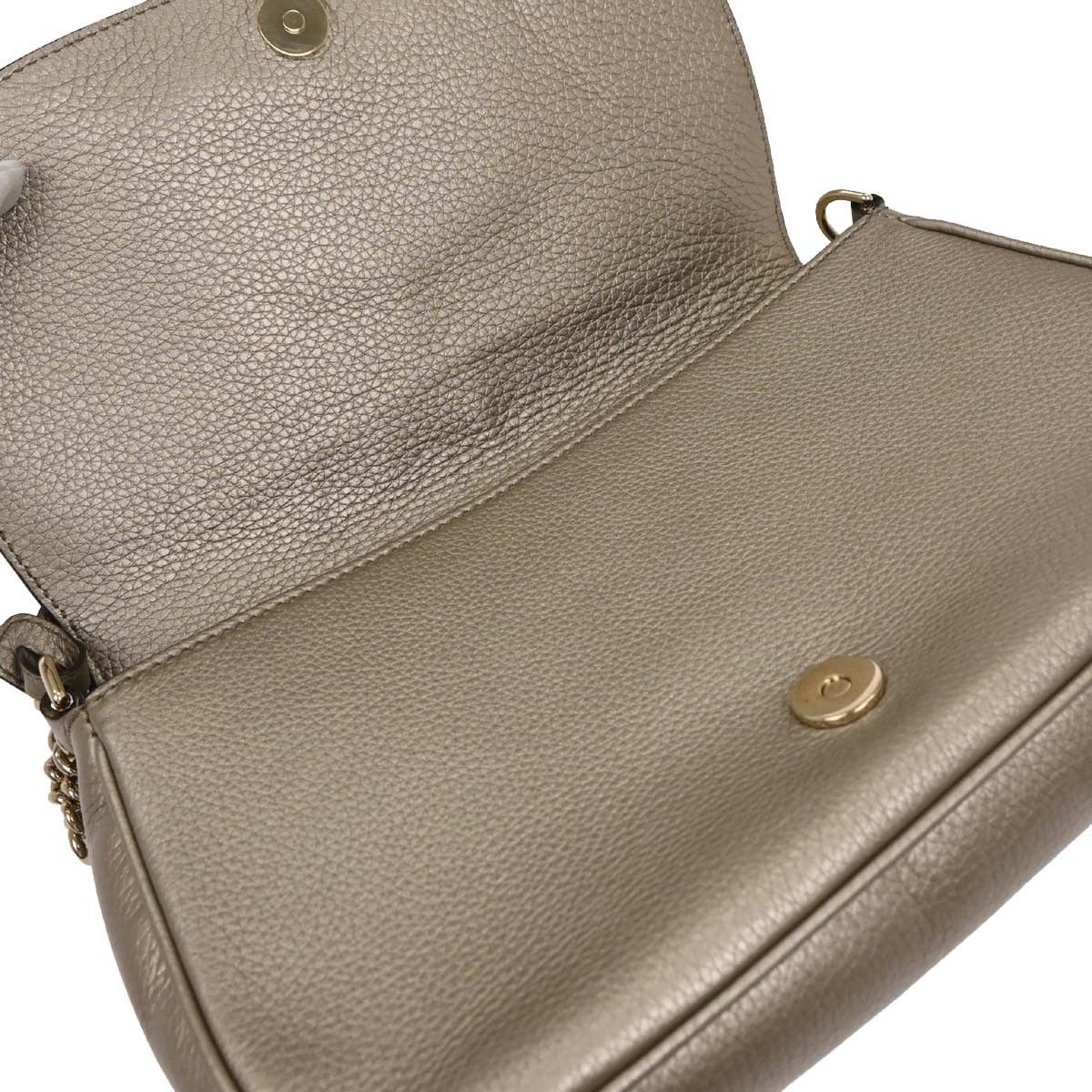 Gucci Gucci Soho Chain Crossbody Bag Leather Size ONE SIZE - 9 Thumbnail