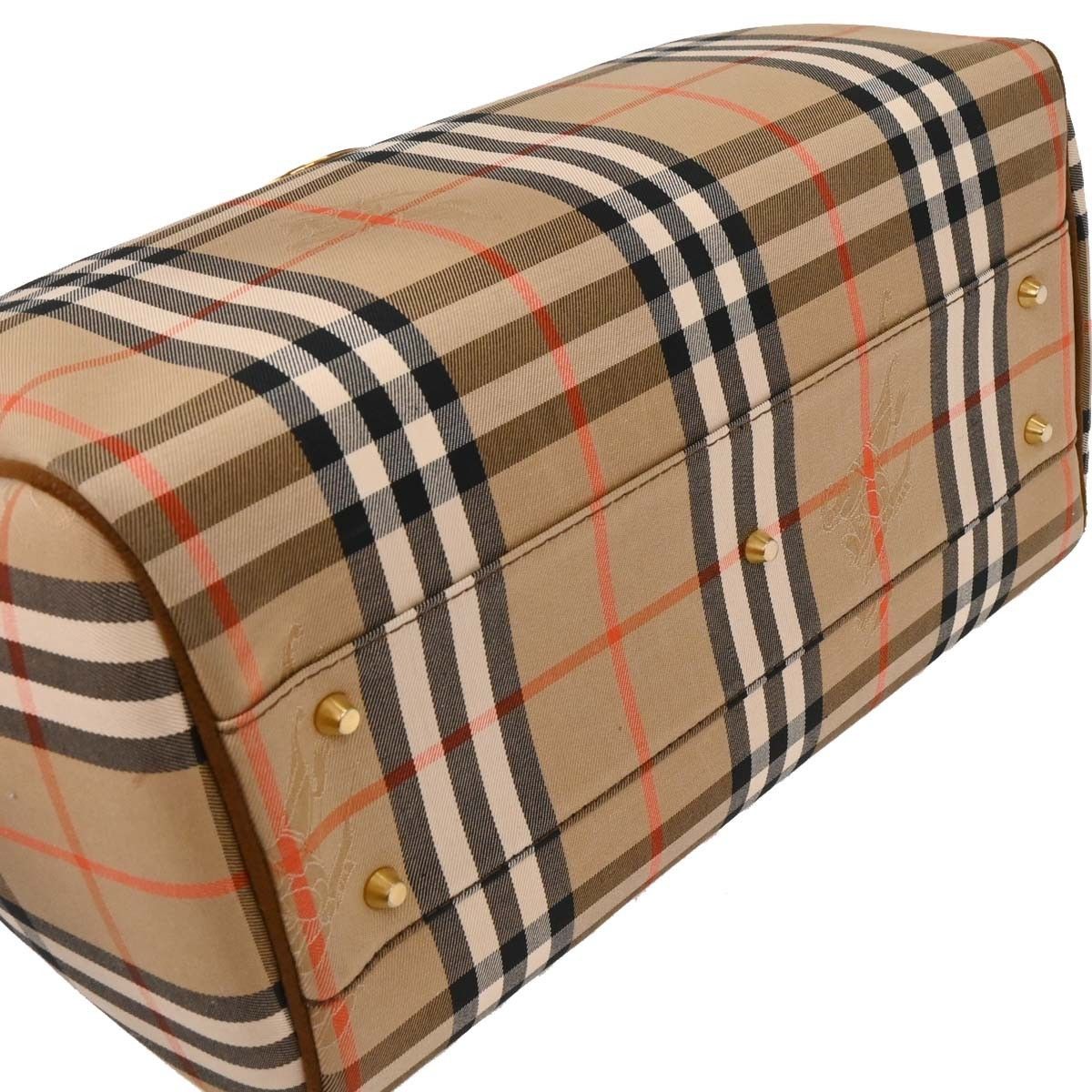 Burberry Burberry Nova Check Bowling Bag Canvas Size ONE SIZE - 7 Thumbnail